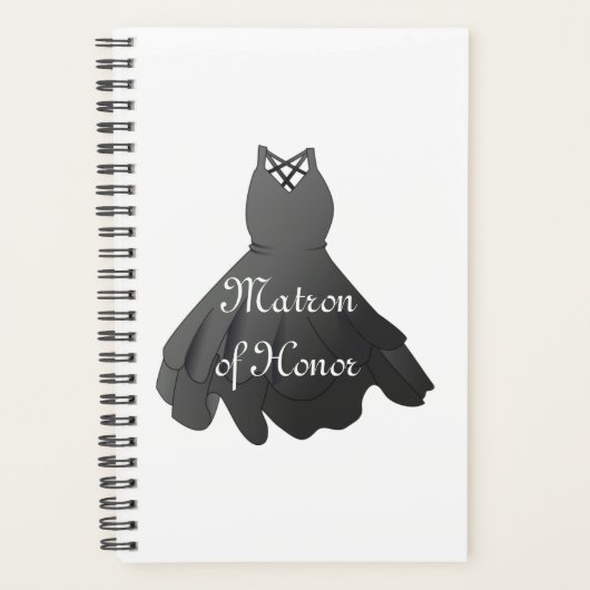 Trouwfeest Matrone van Eer Jurk Planner (Voorkant)