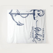 Trouwfeest met anker in het wit wandkleed (Voorkant (horizontaal))