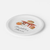 Trouwfeest met Appel-thema  Papieren Bordje (Gekanteld)