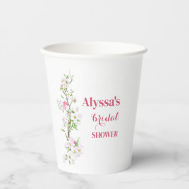 Trouwfeest met appelbloesem Personalized Papieren Bekers
