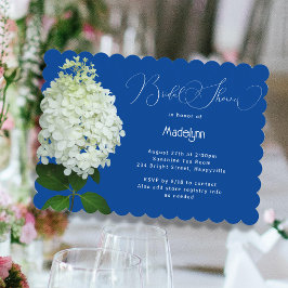 Trouwfeest met bloemen Witte Hydrangea Kaart