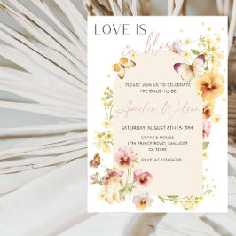Trouwfeest met bloementuin thema - Love Is in Bloo Kaart