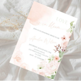 Trouwfeest met bloementuin thema - Love Is in Bloo Kaart