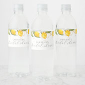 Trouwfeest met citroen en zomerfruit waterfles etiket (Flessen)