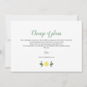 Trouwfeest met citroenen uitgesteld: verander de d save the date (Achterkant)