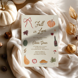 Trouwfeest met een Griljige Herfstthema Kaart