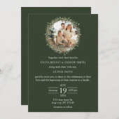 Trouwfeest met een kind December trouwfeest Kaart (Voorkant / Achterkant)