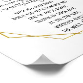 Trouwfeest met groen blad 'Put a Ring on it' spelb Poster (Hoek)