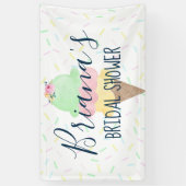 Trouwfeest met Ijs Spandoek (Verticaal)