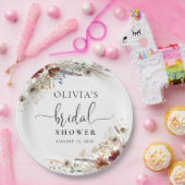 Trouwfeest met kleine wilde bloemen papieren bord (Feest)