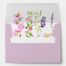 Trouwfeest met lavendel wilde bloemen in de tuin