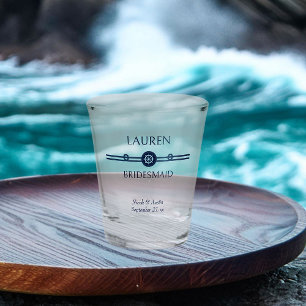 Trouwfeest met maritiem thema Bruidsmeisje bruidss Shot Glas