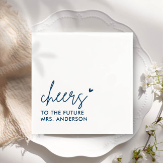 Trouwfeest met moderne grijze toekomstige Mrs.-the Servet