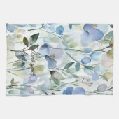 Trouwfeest met mooie paarse bloemen theedoek (Horizontaal)