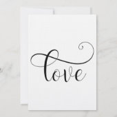 "Trouwfeest met ons" Typografie Trouwreceptie 2 Kaart (Achterkant)