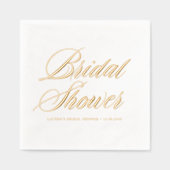 Trouwfeest met speelse, vette kalligrafie folie servetten (Voorkant)