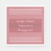 Trouwfeest met stoffige roze tinten, papieren deco servet (Voorkant)