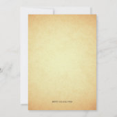 Trouwfeest met vintage bloemenfiets kaart (Achterkant)