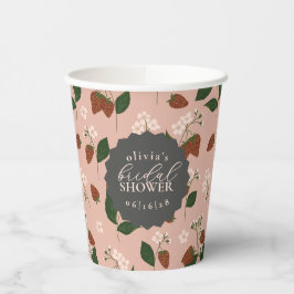 Trouwfeest met zomeraardbeien Persoonlijk Papieren Bekers