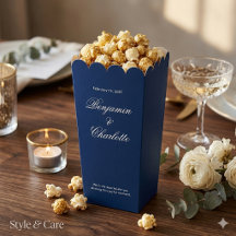 Trouwfeest Naam Datum Marine Popcorn