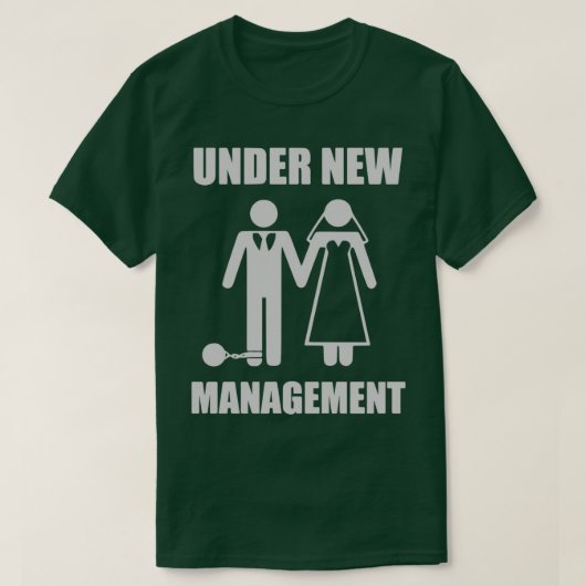 Trouwfeest onder nieuwe leiding t-shirt (Design voorkant)