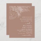 Trouwfeest op een budget Pampasgras Terracotta (Voorkant / Achterkant)