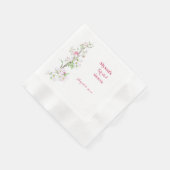 Trouwfeest Persoonlijke Cocktail Apple Blossom Servet (Hoek)