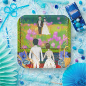 trouwfeest plaats papieren bordje (Feest)