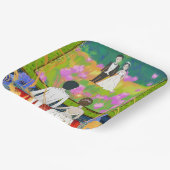 trouwfeest plaats papieren bordje (Gebogen)