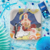 trouwfeest plaats papieren bordje (Feest)