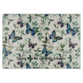 Trouwfeest Pretty Blue Butterflies Snijplank (Voorkant)