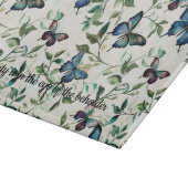 Trouwfeest Pretty Blue Butterflies Snijplank (Hoek)