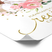 Trouwfeest receptkaartjes bordje voor Pumpkin Fall Poster (Hoek)