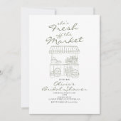 Trouwfeest rechtstreeks van de markt kaart (Voorkant)