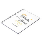 Trouwfeest Rol & Datum Elegant Ontwerp Notitieboek (Linkerzijde)