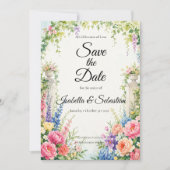 Trouwfeest Romantiek in de Tuin Save The Date (Voorkant)