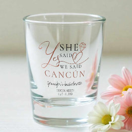 Trouwfeest Shotglazen | Waterverf Strand Shot Glas
