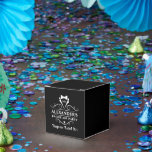 Trouwfeest Smoking Das kater Bedankdoosjes<br><div class="desc">Trouwfeest Smoking Das Zwarte kater Relief Kit Cadeau Doos of Favor Doos</div>