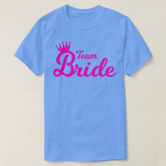 Trouwfeest T-shirt Team Bruid (Design voorkant)