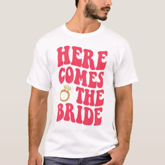 Trouwfeest T-shirts, Hier T-shirt