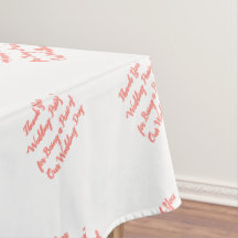 Trouwfeest Tafel Koraal Typografie