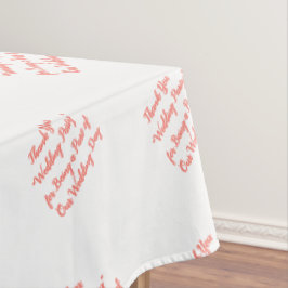 Trouwfeest Tafel Koraal Typografie Tafelkleed