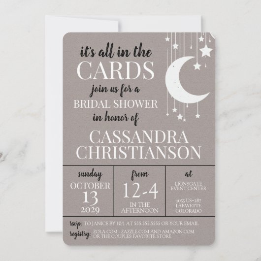 Trouwfeest Tarot Kaart (Achterkant)