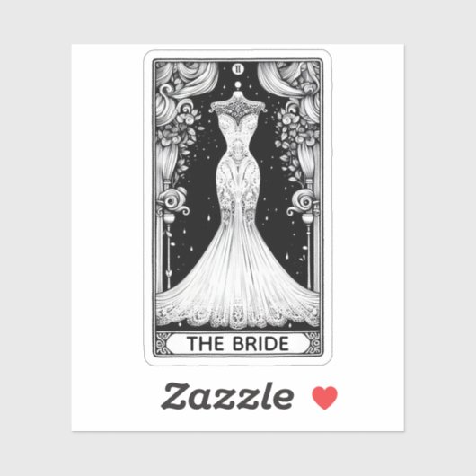 Trouwfeest Tarot Sticker (Vel)