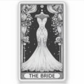 Trouwfeest Tarot Sticker (Voorkant)