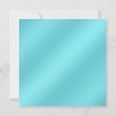 Trouwfeest Teal Blauw Goud 50 Jaar Getrouwd Kaart (Achterkant)