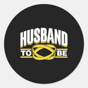 Trouwfeest Team Bruid Bruidegom Huwelijk  Ronde Sticker