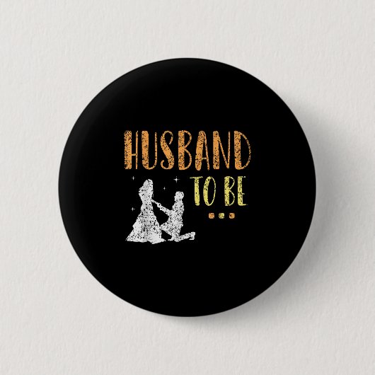 Trouwfeest Team Bruidegom Bruid Jonggezellenfeest Ronde Button 5,7 Cm (Voorkant)