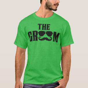 Trouwfeest Trouw Bruidegom Zonnebril 2 T-shirt
