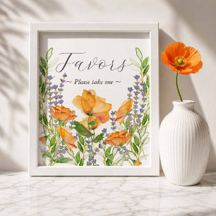 Trouwfeest tuin favorieten bord Zeepaardje Poster